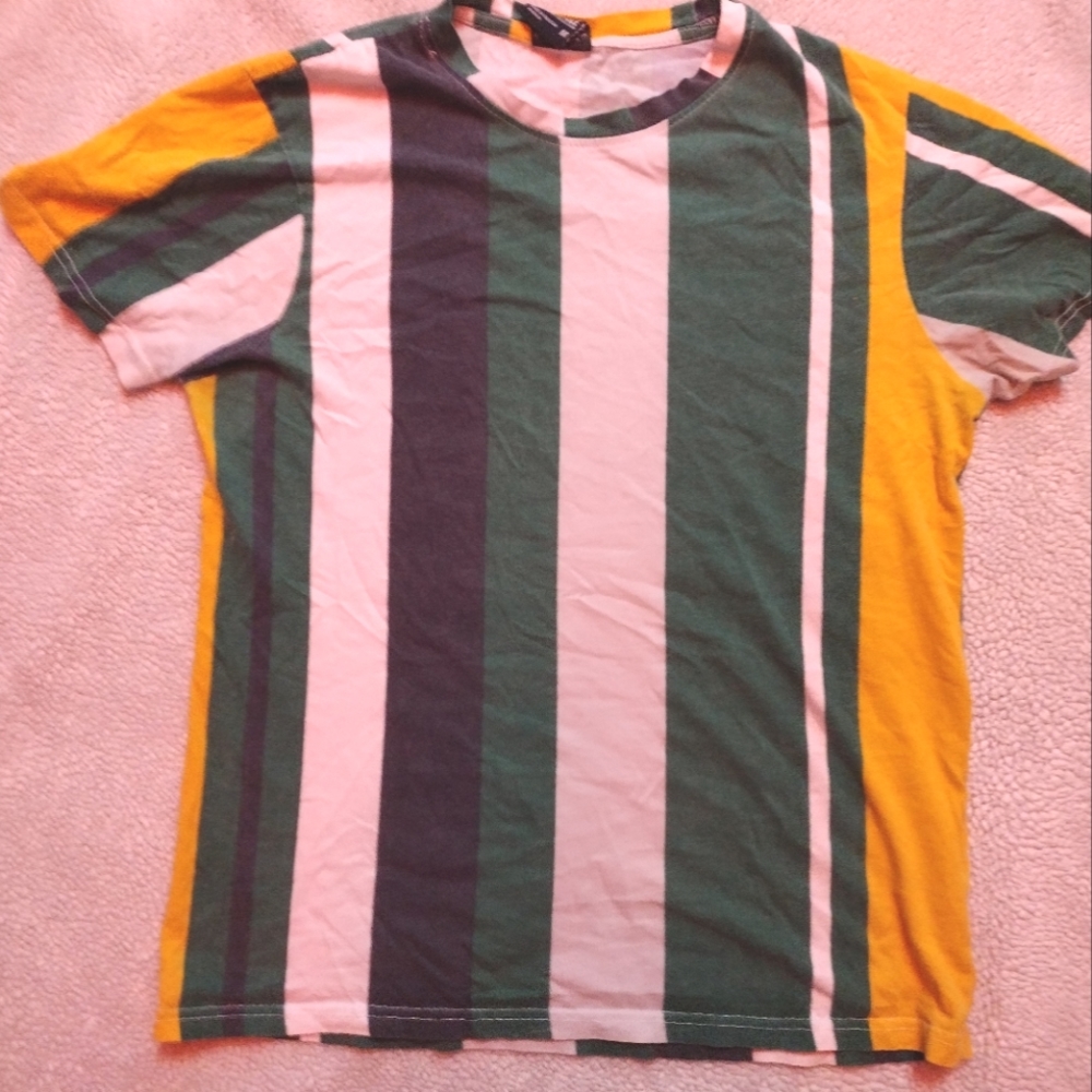 South Pole green striped Tee size medium